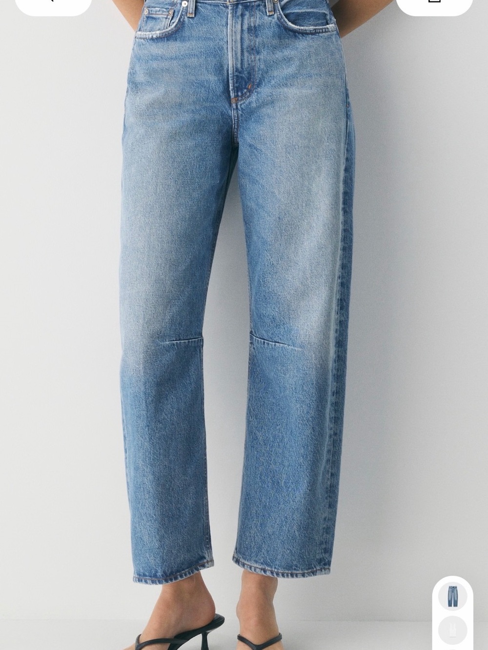 Citizens Of Humanity Light Blue Washed Flare Jeans - Picture 2 of 5